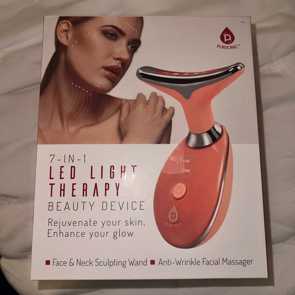 Orange LED Light Therapy Beauty Device
